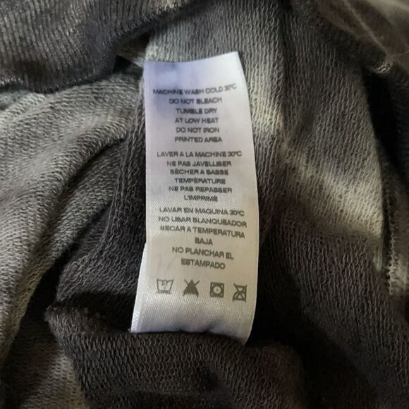 Sundry Tie Dye Gray White Easy Hoodie Sweatshirt M - Picture 9 of 11